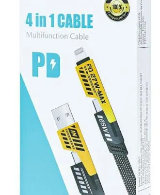 Cabo 4 em 1 MODOR MC7105 1,2m 65W