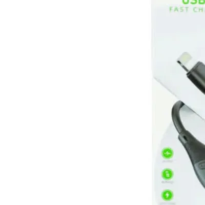 Conectores USB-A e Lightning do cabo MODOR MC1117-L preto
