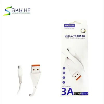 Cabo Micro USB MODOR MC1117-M de 1 metro 3A com embalagem