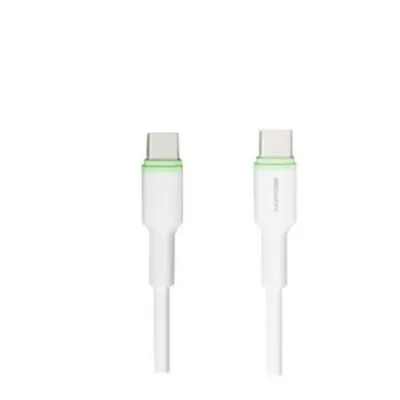 Dois conectores USB-C do cabo MODOR MC1119-T branco