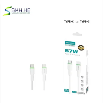 Cabo USB-C MODOR MC1119-T 67W de 1 metro com embalagem