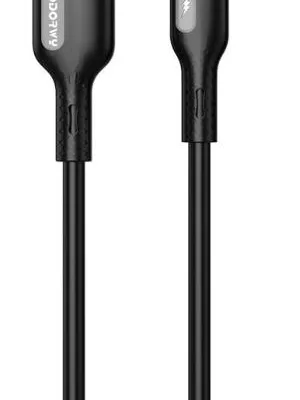 Fichas USB-A e Lightning do cabo MODOR MC2114-L preto