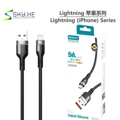 Cabo Lightning MODOR MC2114-L preto de 1 metro com embalagem
