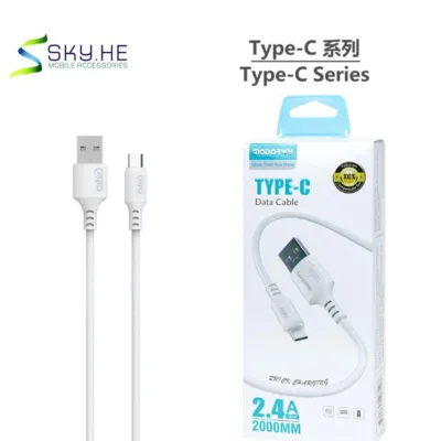 Cabo USB-C MODOR MC5106 2m 2,4A Branco