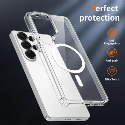 Capa Magnetica Transparente Anti-Amarelecimento Samsung Galaxy S26 Ultra