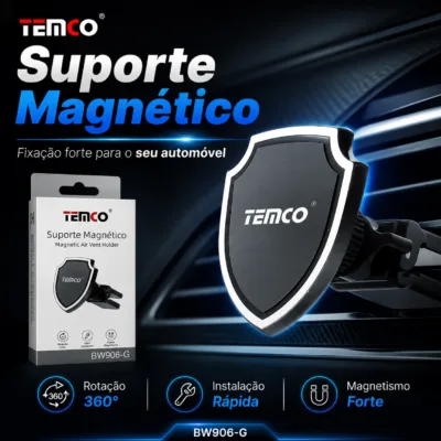 Suporte magnético telemóvel TENCO BW906-G no automóvel