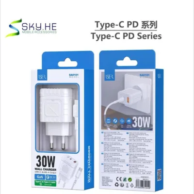 Carregador USER SA0101 30W completo com cabo USB-C