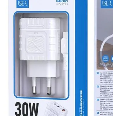 Frente da embalagem USER SA0101 com USB-C e USB-A