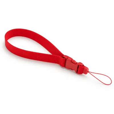 Fita de pulso vermelha de 1 cm para telemóvel