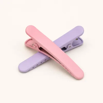 Conjunto de dois ganchos infantis bico de pato em cores sortidas