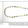 Mixed Colour Evil Eye Bead Necklace | 4215-R006, 4215-R006