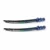 Preto com Strass Azul (2 peças)