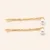 Dourado com Pérola Branca (2 peças)