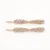 Rosa-Dourado com Laço e Strass (2 peças)