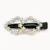 Preto com flores de strass branco (1 peça)