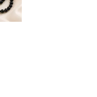 Layered long black pearl necklace 5767-R002-1