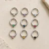 Piercing de Septo em Prata 925 com Zircónia Rosa — Prata 925 com zircónia rosa
