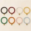 Oito cores da pulseira de cristal com abelha dourada