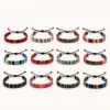 Conjunto completo de 12 pulseiras com padrões étnicos