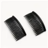 Conjunto de duas travessas de cabelo pretas com 18 dentes