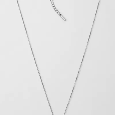 Colar Minimalista em Aço com Pendente, 84048-03
