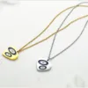 Double-Eye Heart Necklace in Gold or Silver | 85130-03, 85130-03