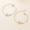 Pulseira em Aço com Borboleta — Prateado