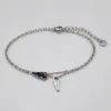 Silver twin wing bracelet 85390-3