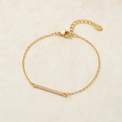 Pulseira dourada 85480-1 vista de cima
