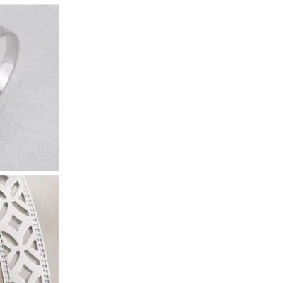 Pulseira Rígida em Aço com Padrão Floral Vazado — Prateado