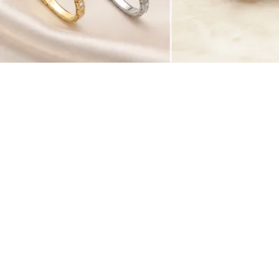 Gold and silver crystal station bangles 85594-2