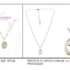 Natural Steel Cross Medallion Necklace | K1902-011-1, K1902-011-1