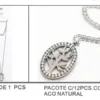 Natural Steel Tree Medallion Necklace | K2105-009-2, K2105-009-2
