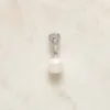 Pendente Prateado com Pérola Branca — Prateado