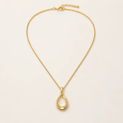 Colar dourado em cobre banhado a rdio