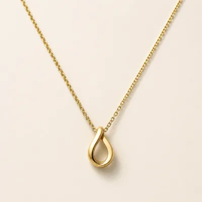 Colar dourado em aço inoxidável