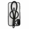 Capa magnetica matte iPhone 17 com cordao preto
