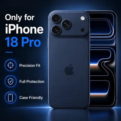 Pelicula de Vidro Camera Traseira iPhone 18 Pro - Azul