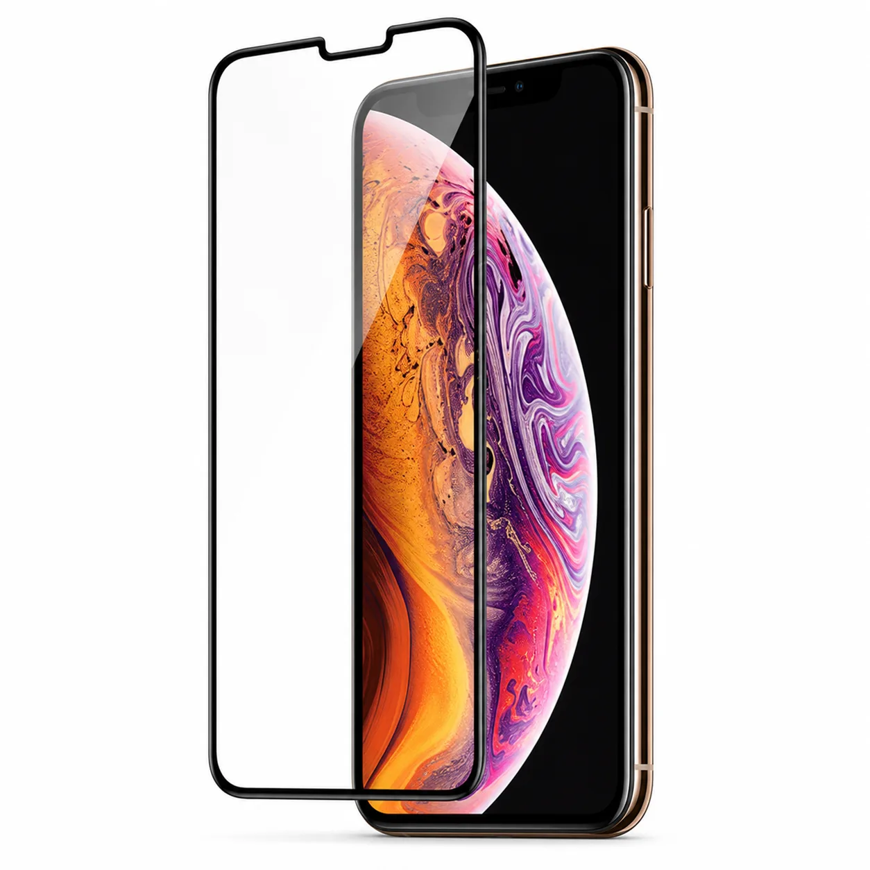 Película de Vidro Temperado 5D Full Glue Compatível com iPhone Xs Max